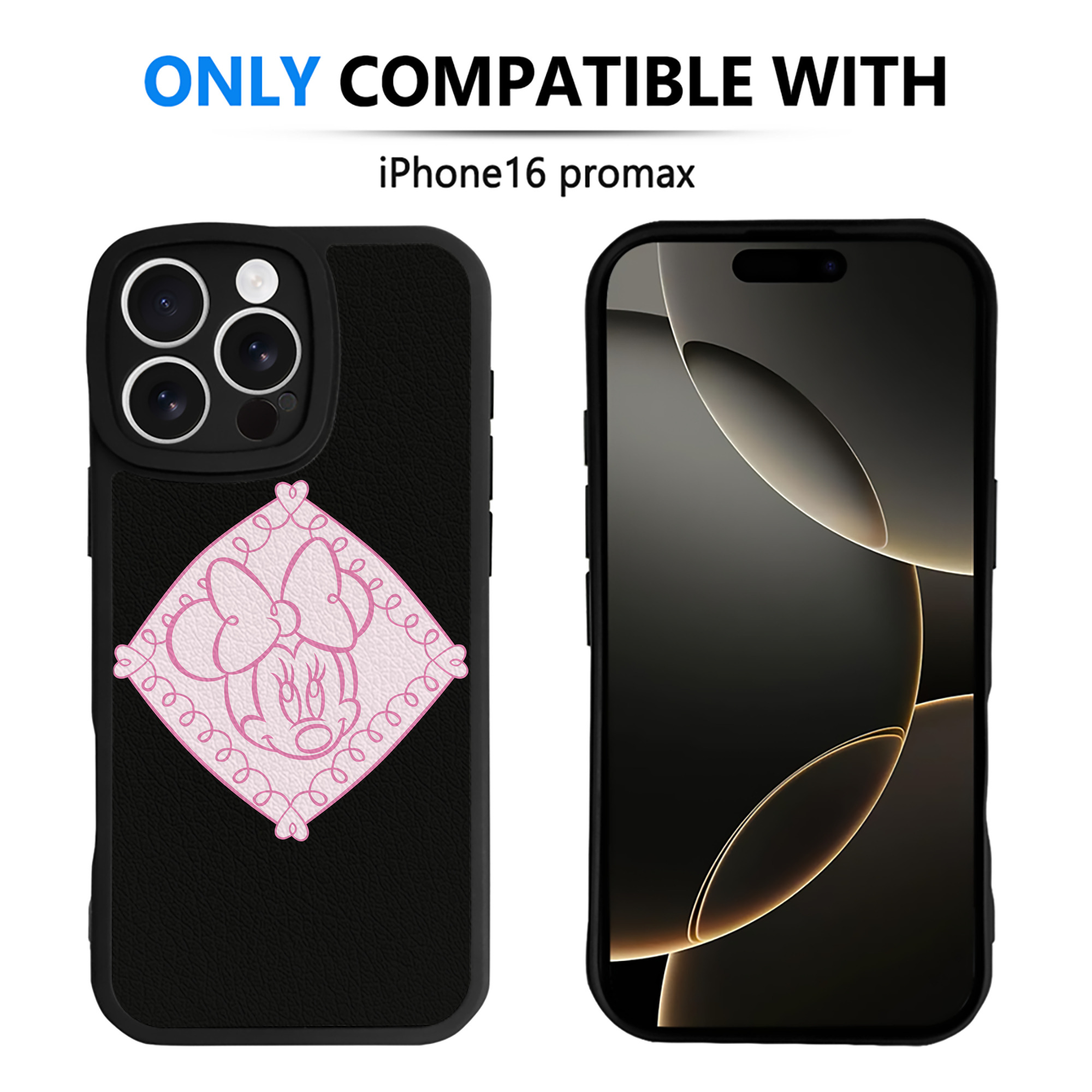 （画像用） ミッキーマウス Mickey Mouse 【iPhone 16シリーズ対応】シリコンスマホケース（レザー調） 材質：シリコン